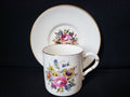 Vintage Royal Worcester Demitasse Cup with Saucer Roses (lot 2068)