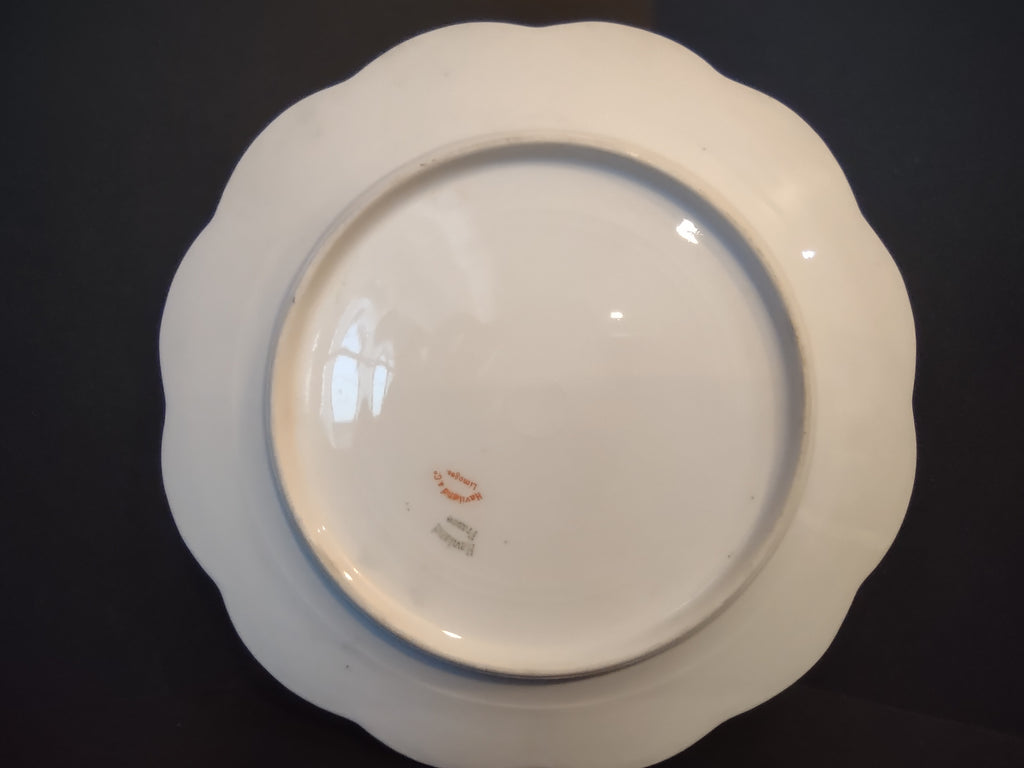 Haviland Limoges French Chic Luncheon/Salad Plate Rose Blue Ribbon (lot 1085)