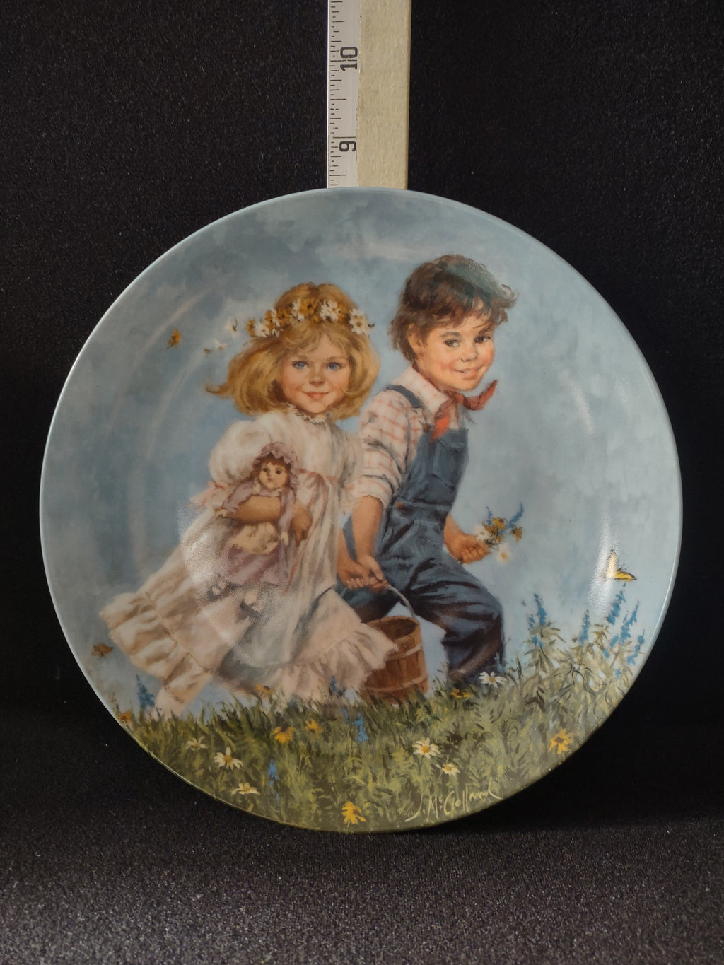 Vintage Mother Goose Collector Plate 8th Issue Jack And Jill (Lot 5116)