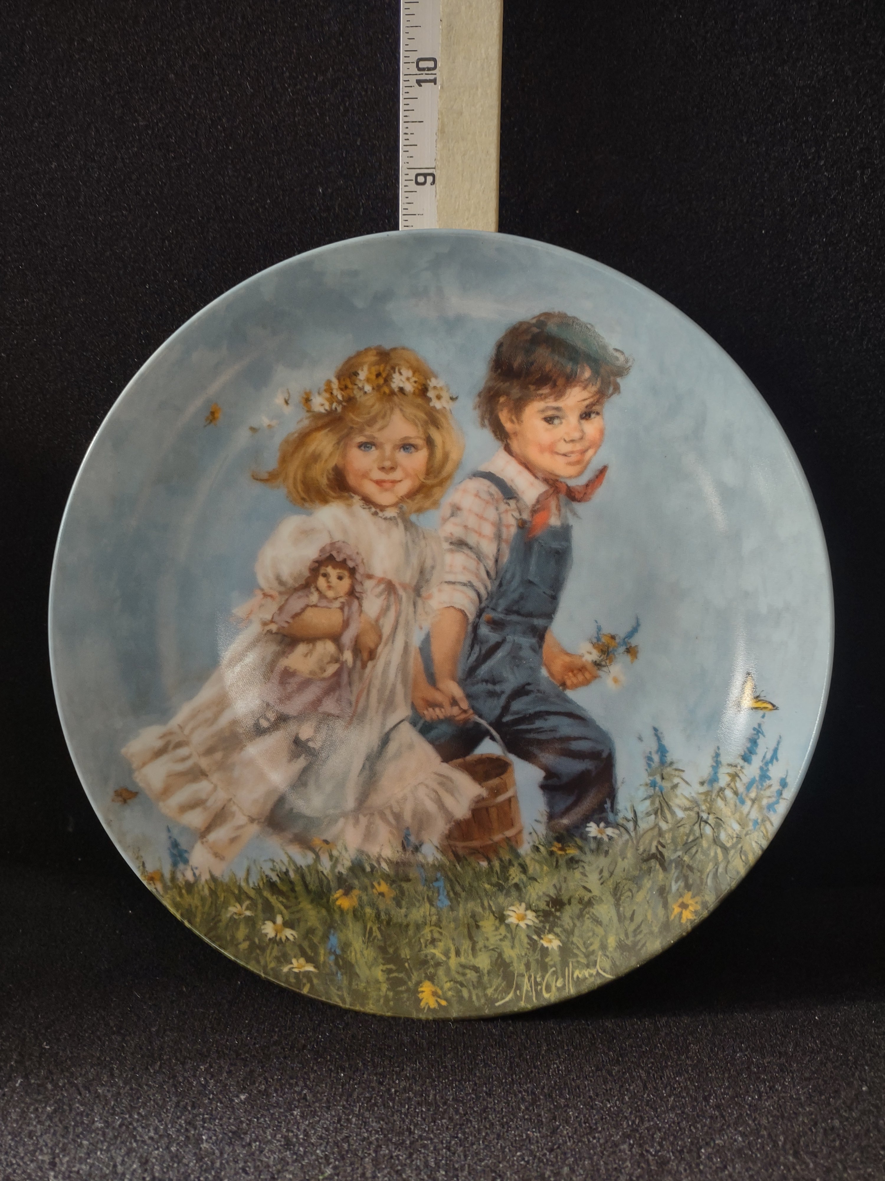 Vintage Mother Goose Collector Plate 8th Issue Jack And Jill (Lot 5116)
