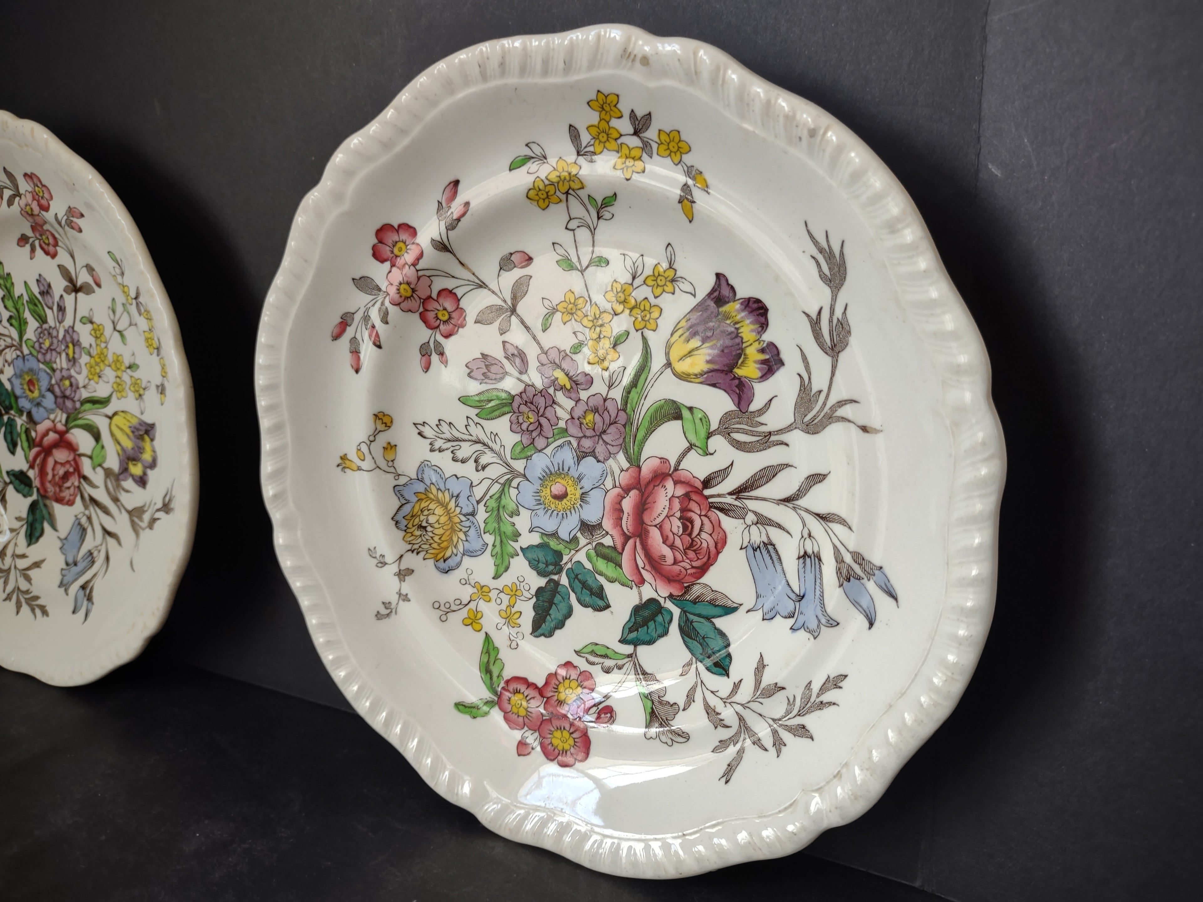 Vintage Spode English Countryside Romney Plate Ironstone x 2 (lot 5778)