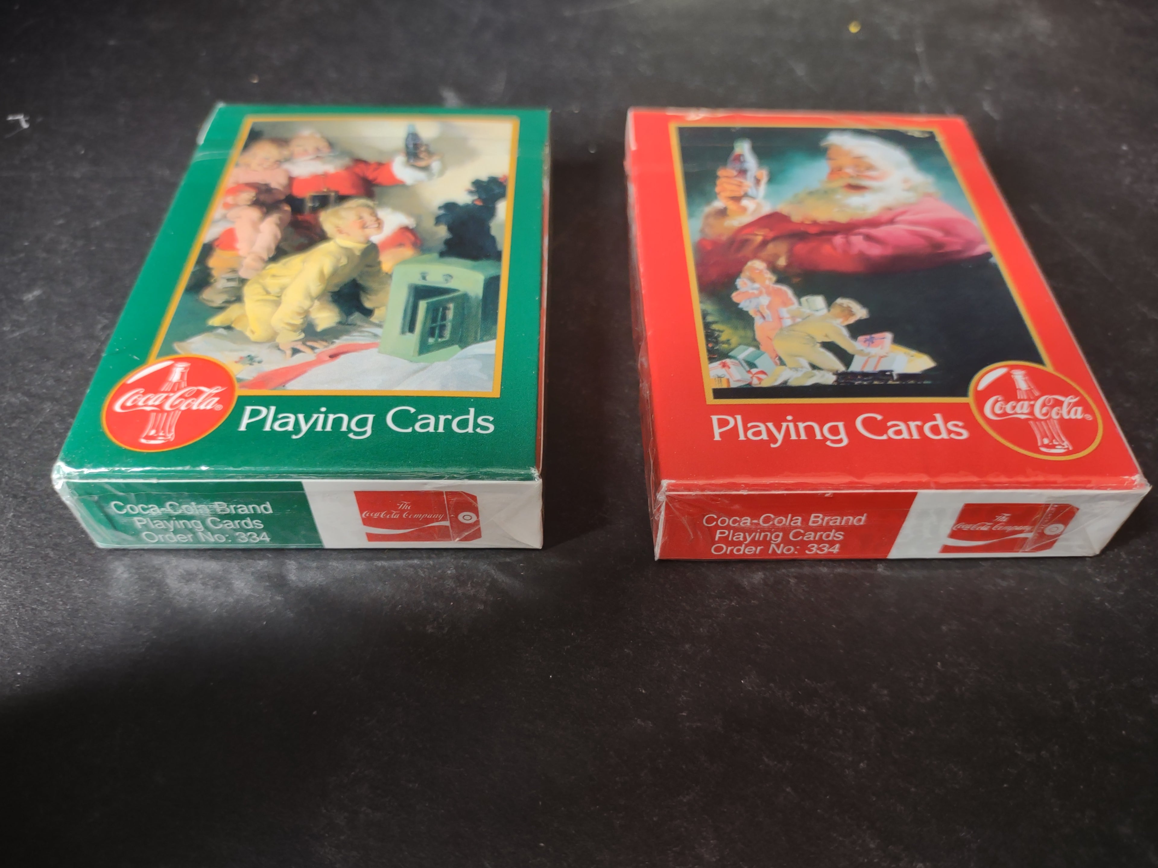 Vintage Coca-Cola Nostalgia Playing Cards 1964 1952 Collectible Tin (lot 3120c)