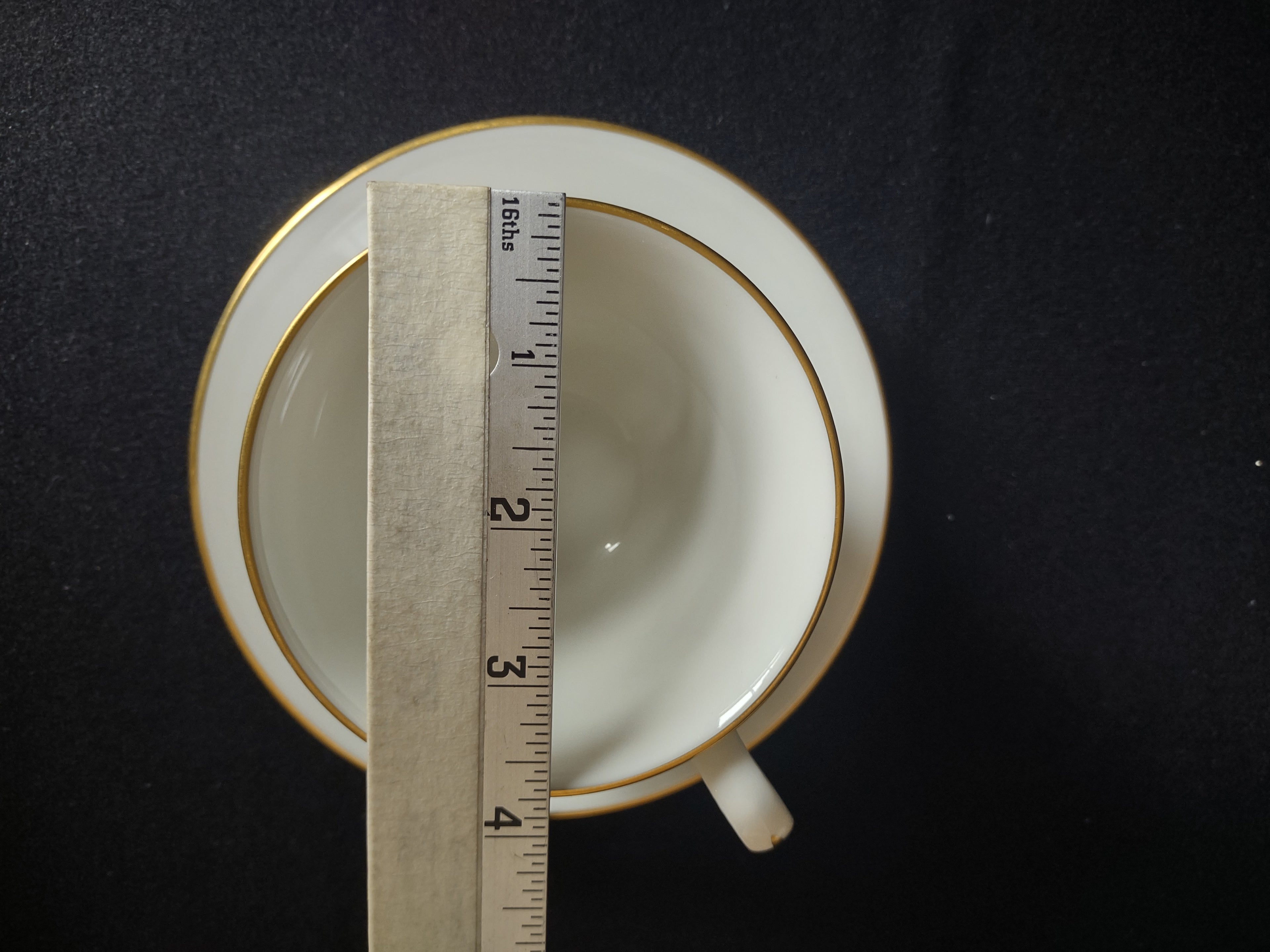 Vintage Lenox Oxford Andover Bone China Tea Cup with Saucer (lot 1878)