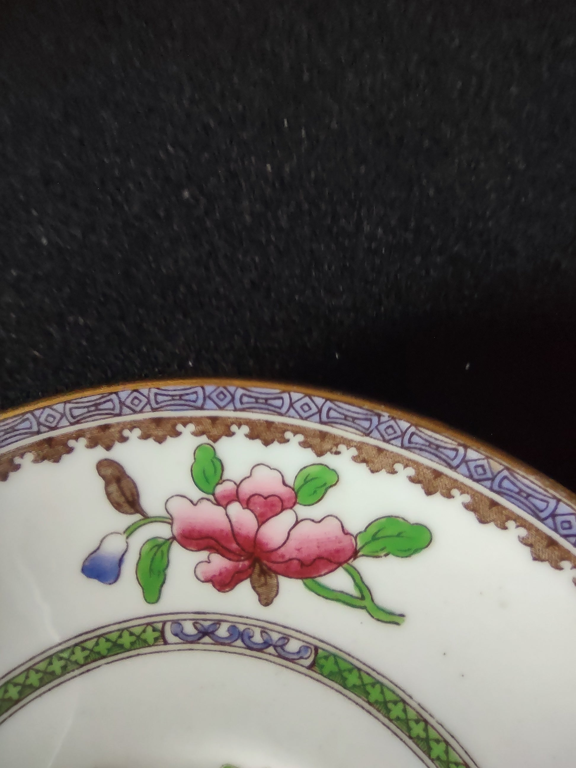 Vintage Copeland Spode Saucer Old Bow Chinoiserie Style Harrods London (Lot 5765