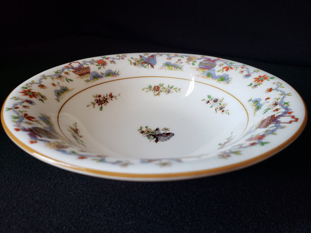 Vintage Royal Worcester Higgins Seiter Butterfly Bowl 6-3/4" (lot 2119)
