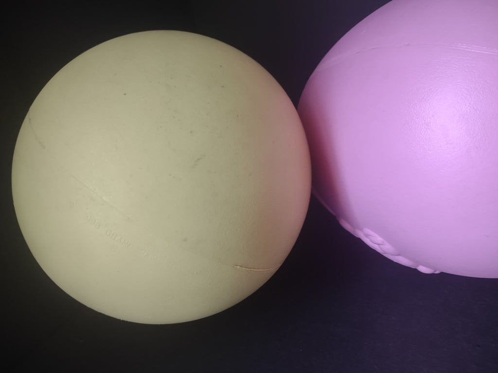 Vintage Blow Mold Easter Egg Pink Yellow 14"Bunny (lot 1476)