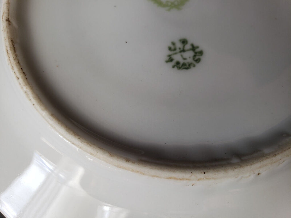 JP (Jean Pouyat) France Bread Butter Plate Pink Green Yellow (lot 620)