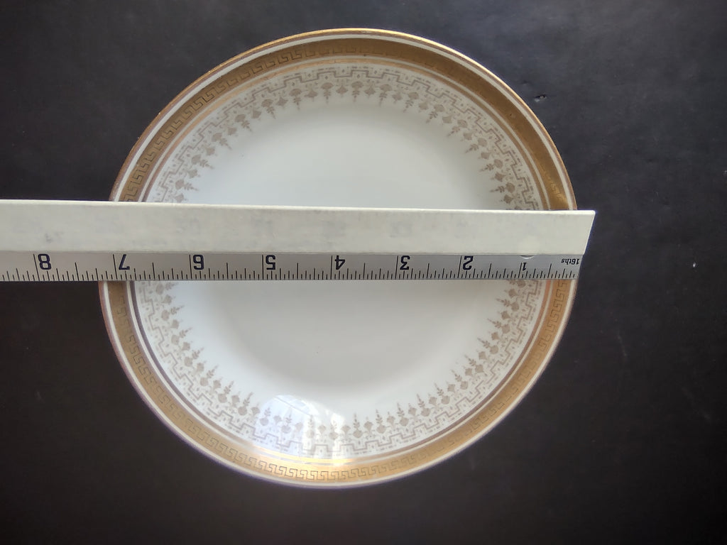 Delinieres Haviland Limoges Cream Soup Bowl Gold Black Decor (lot 1069)