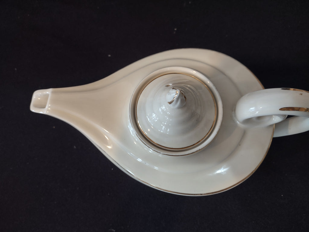 Vintage Halls Superior Autumn Jewel Tea Leaf Aladdin Teapot Infuser (lot 2881)
