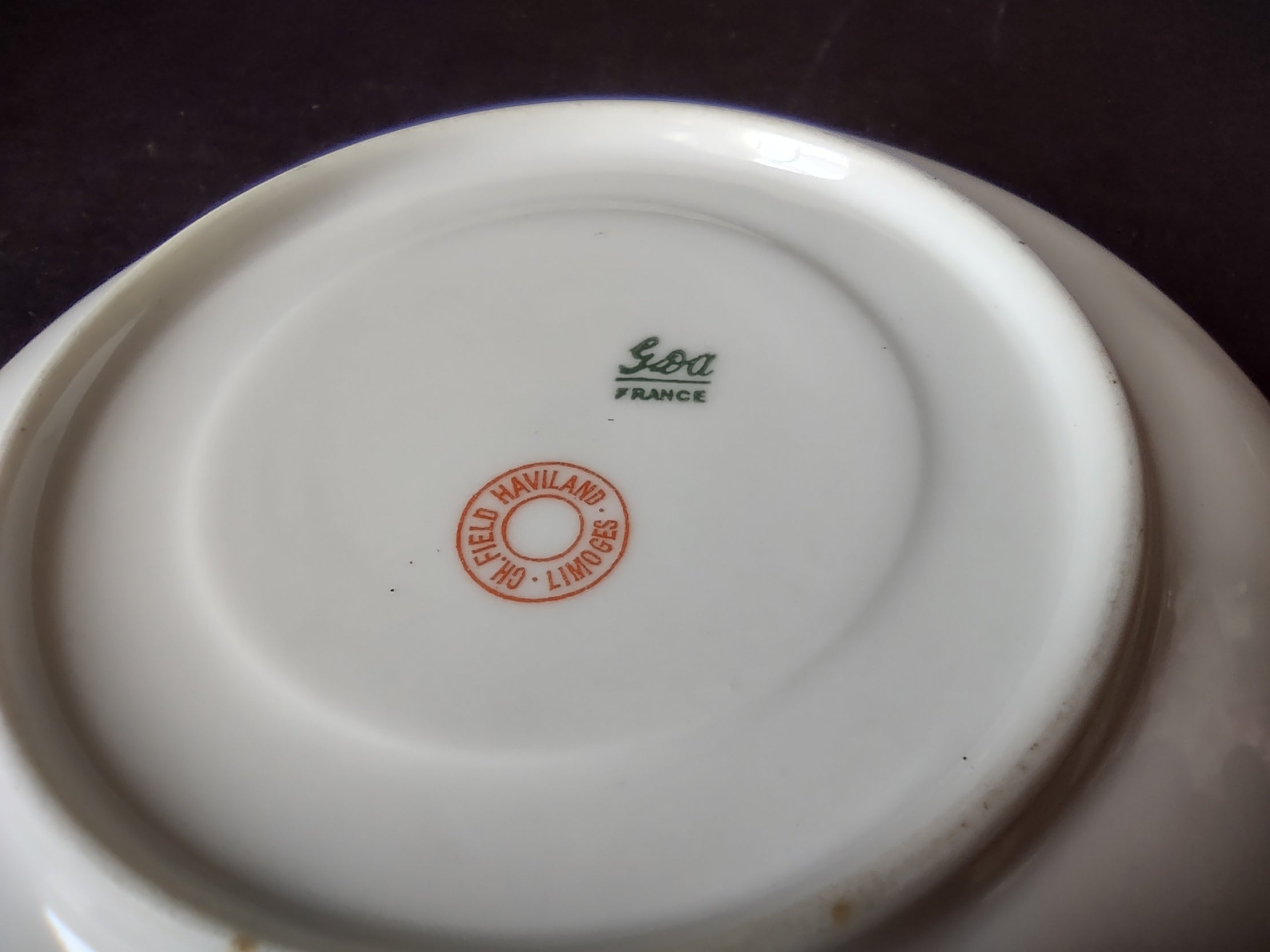 Haviland Limoges GDA Saucer ONLY Pink Daisy Daisies (lot 879)