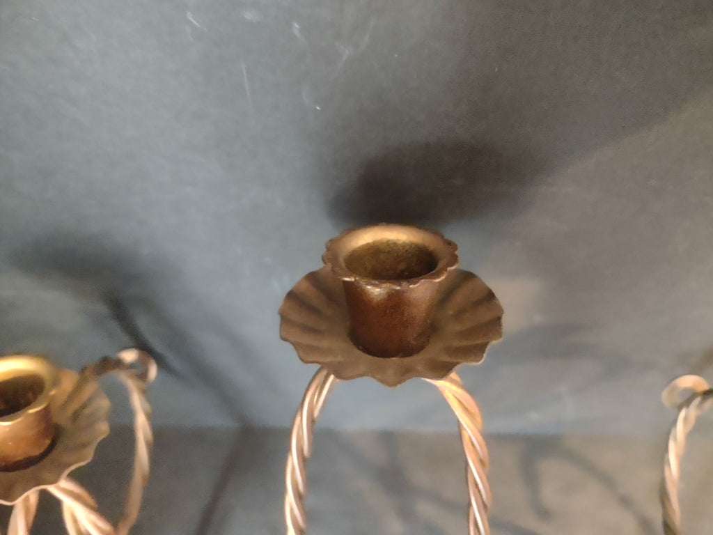Vintage Home Interior Twisted Candle Holder (lot 2636c)