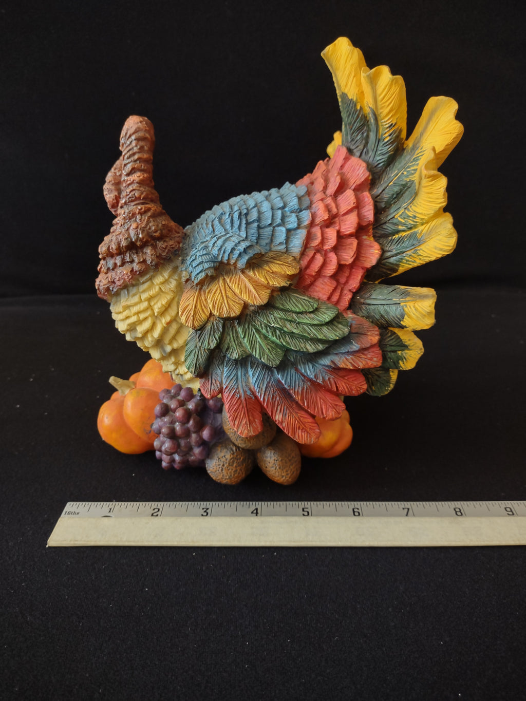 Thanksgiving Fall Polyresin Holiday Turkey X 2 (Lot 3131)