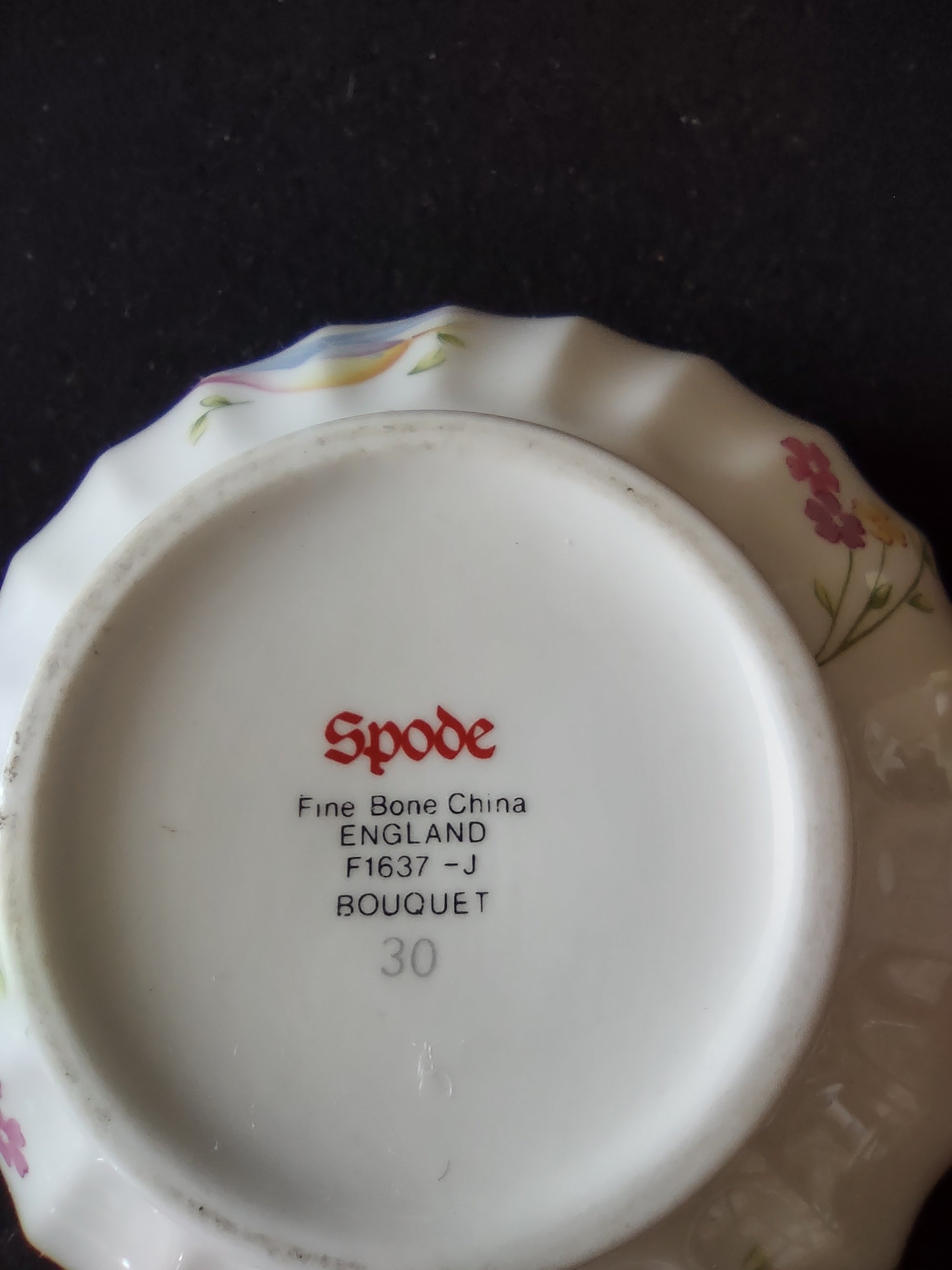 Vintage Spode Small Bowl Fine Bone China Bouquet English Countryside (Lot 5736)
