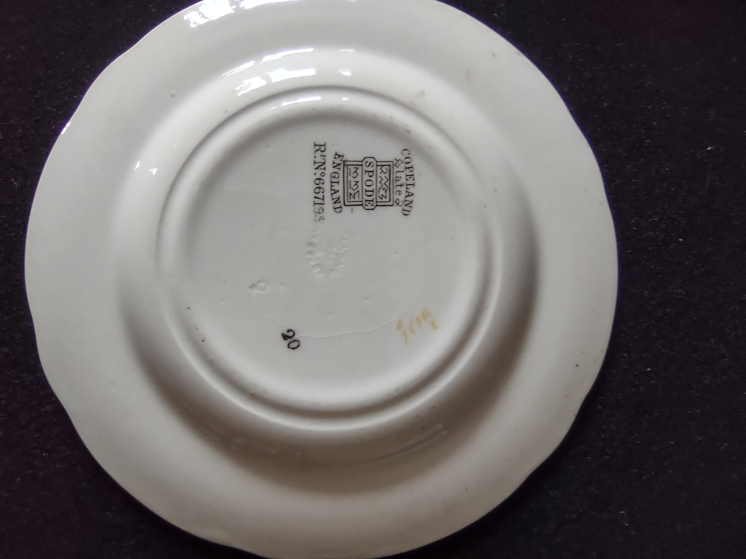 Vintage Copeland Late Spode 5.5" Plates Flower Basket Set Of 3 (Lot 5807)