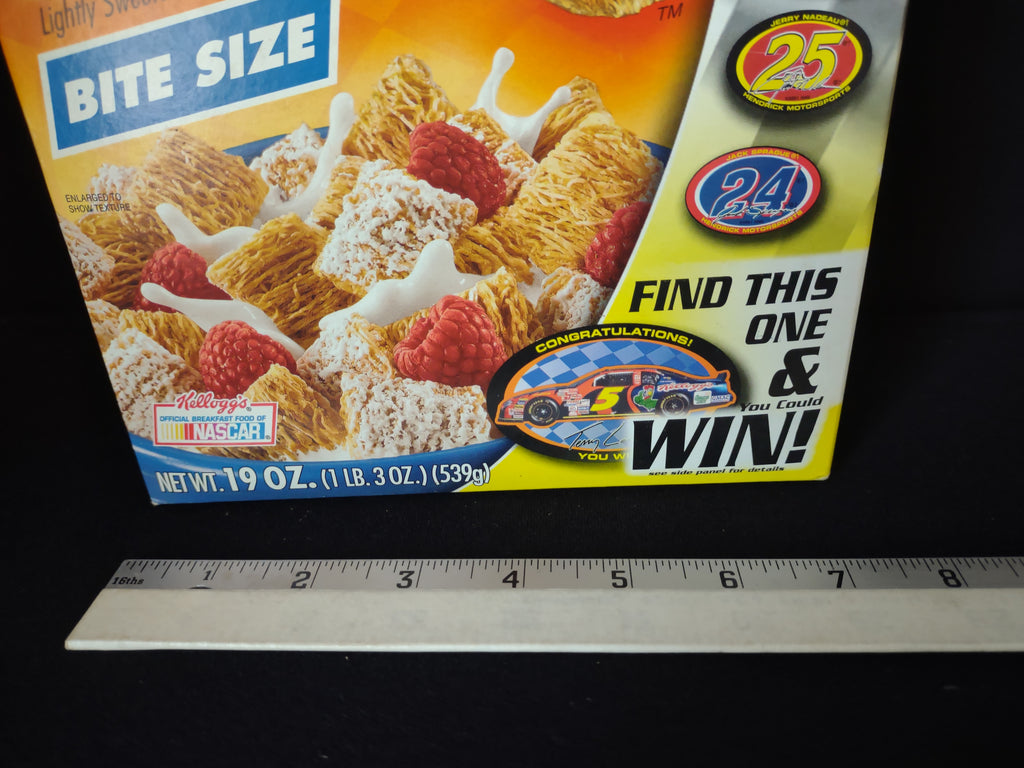 Vintage Collectible Kellog's Mini Wheats Box Terry Labonte Empty Box (lot 2172)