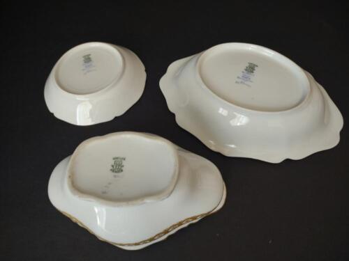 lot 770 Wm. Guerin for M. Green Gold Trim Serving Bowls