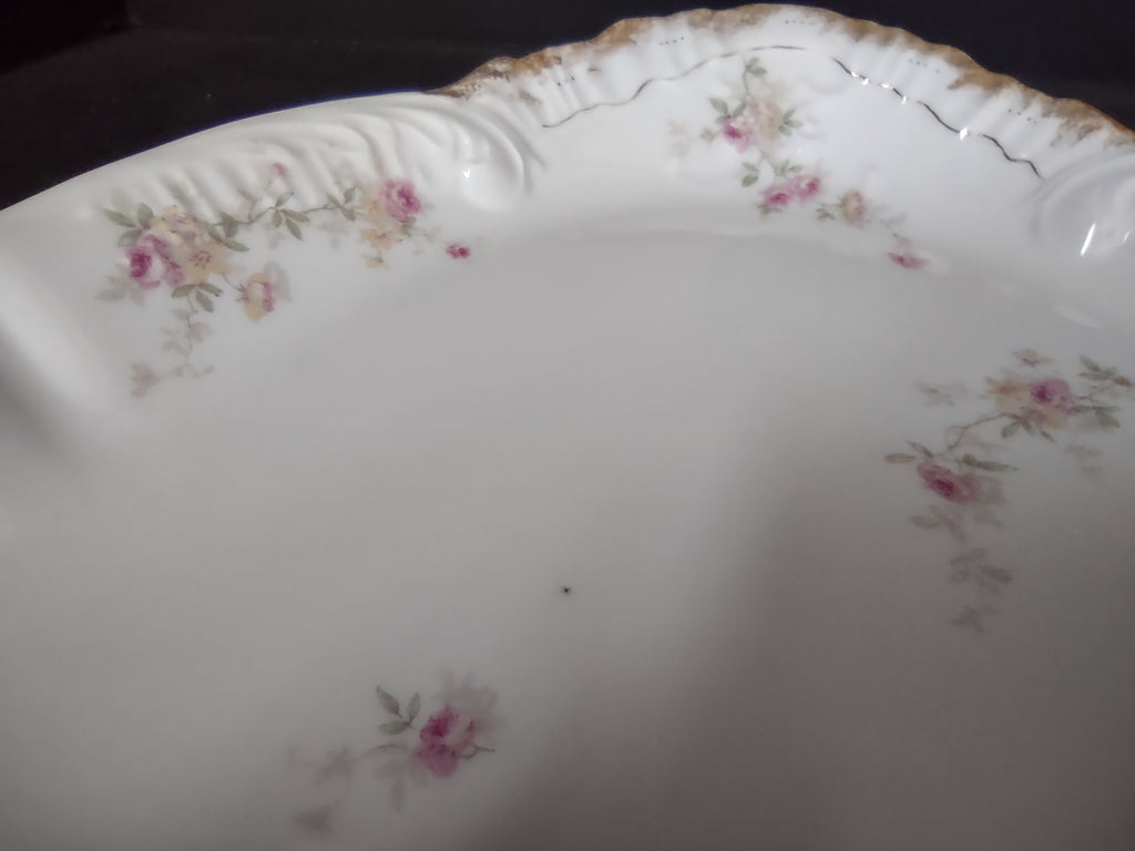 Vintage Haviland Limoges France Scalloped Edge Turkey Serving Platter (lot 2612)