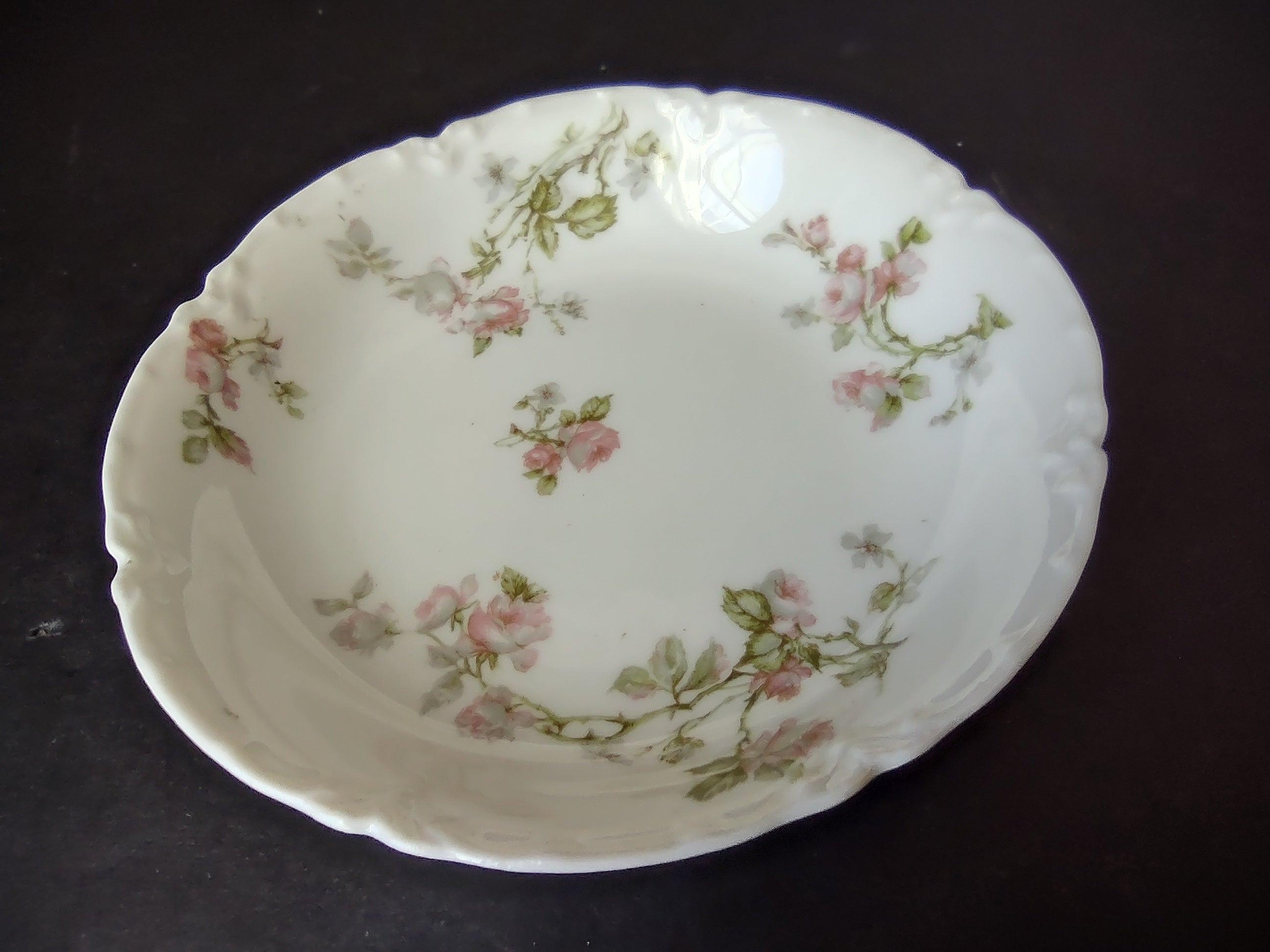 Haviland Limoges French Cottage Cranberry Sauce Small Bowl Pink 5" (lot 1119)