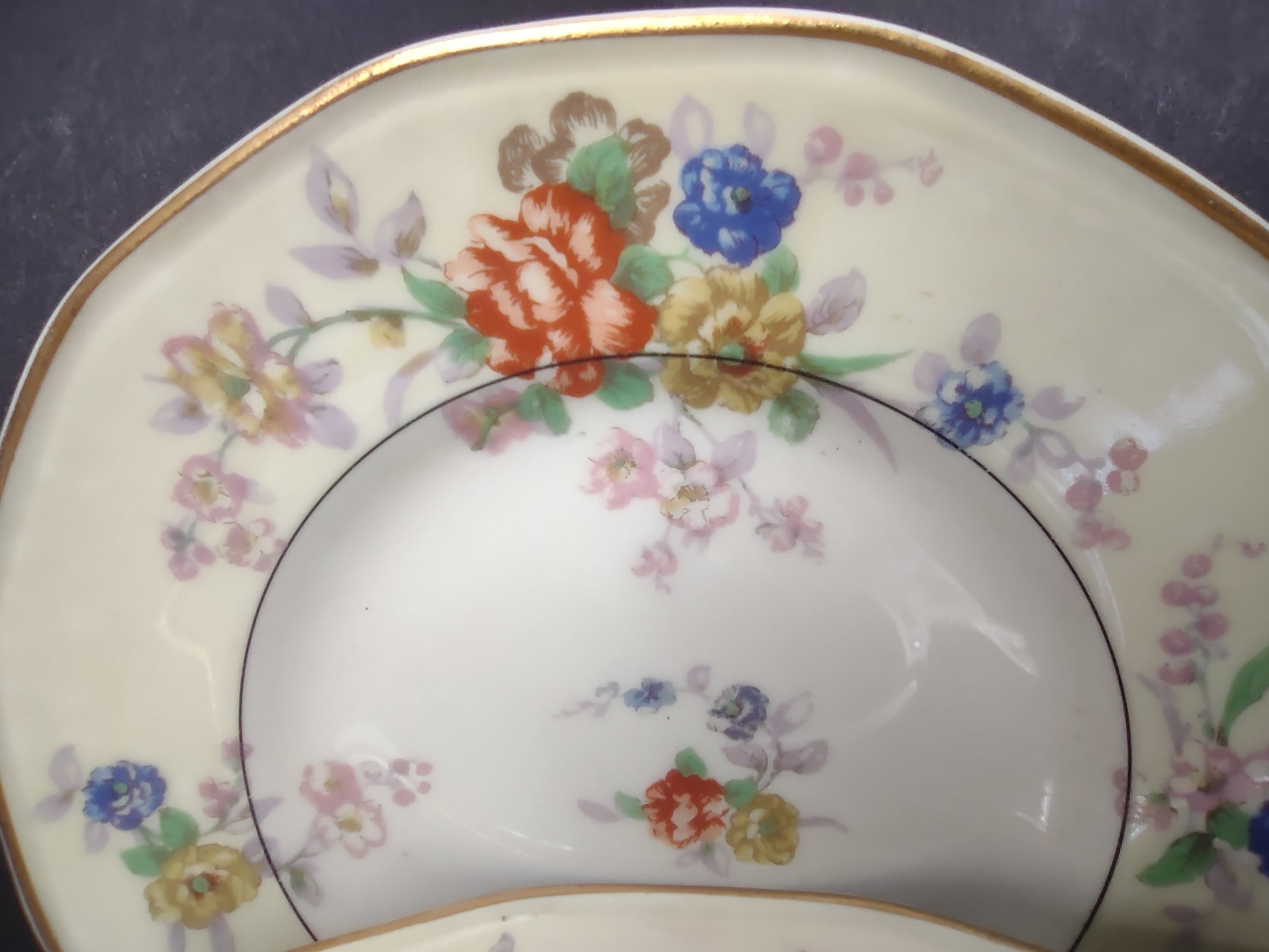 Haviland Limoges 8 x Yellow Jewel Bread Butter Plate Floral (lot 830)