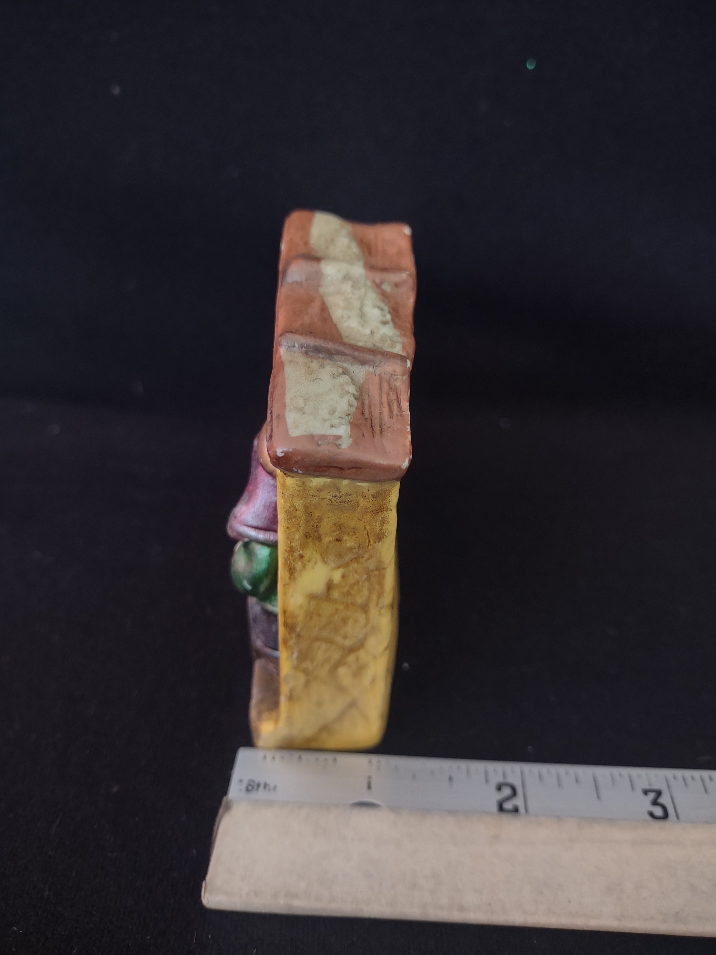 Christmas Ceramic Small Kid Nativity Scene Figurine Mary Joseph Baby (Lot4559)