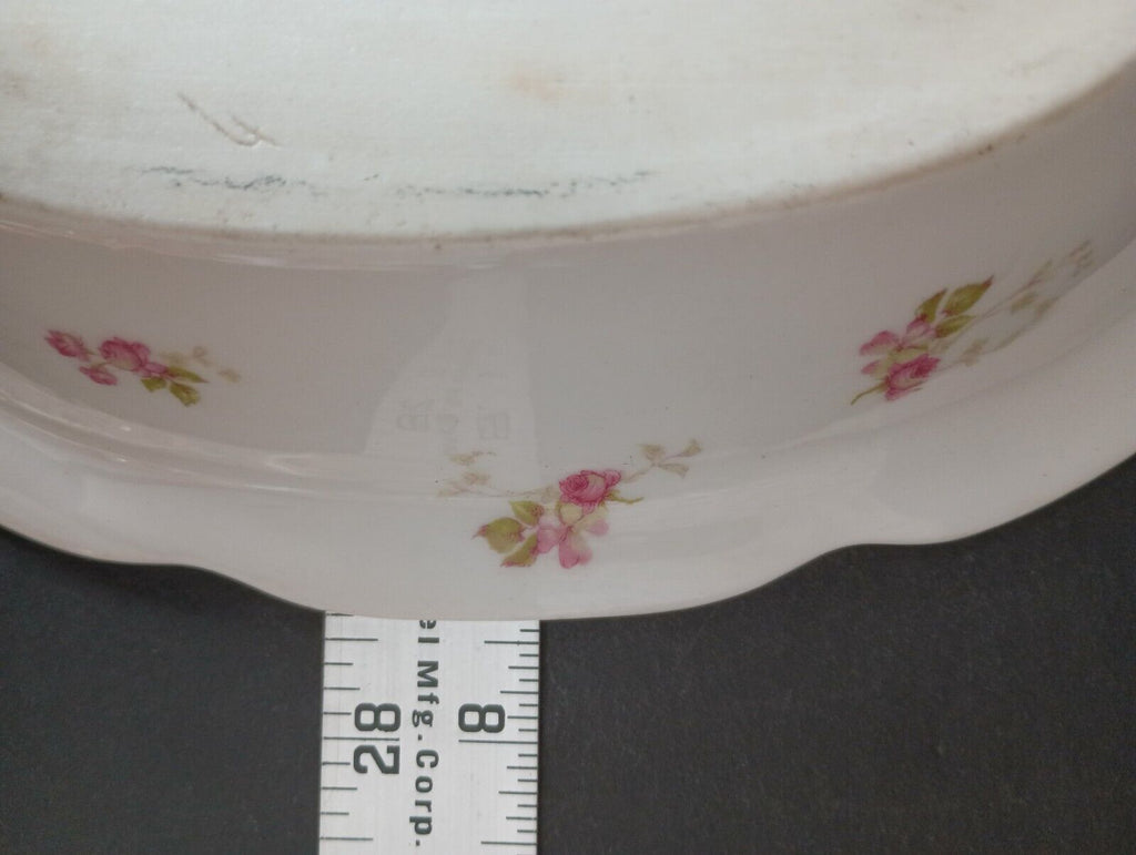 Haviland Limoges Set Two Serving Platters & Vegetable Bowl Gold Trim (lot 371)