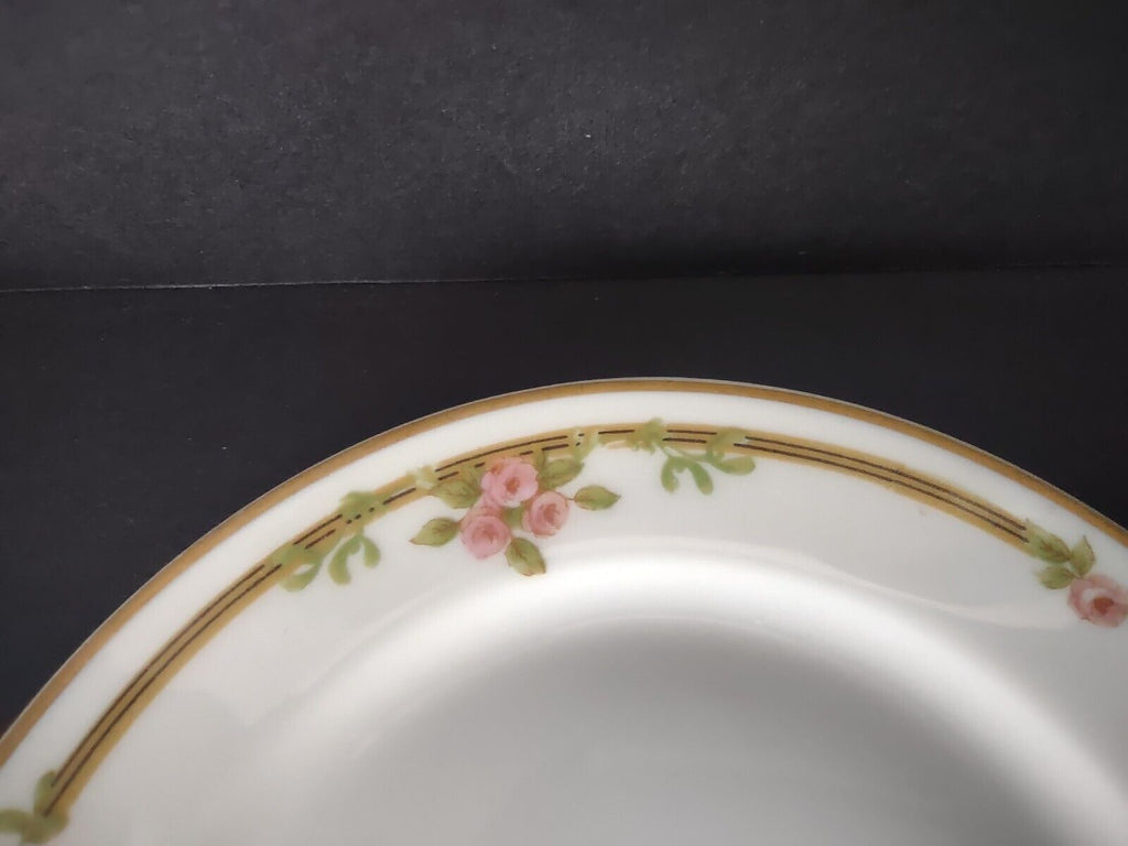 Haviland Limoges Schleiger 625 A Red Rose 2 x Bread Butter Plate 6-1/4" (lot 538