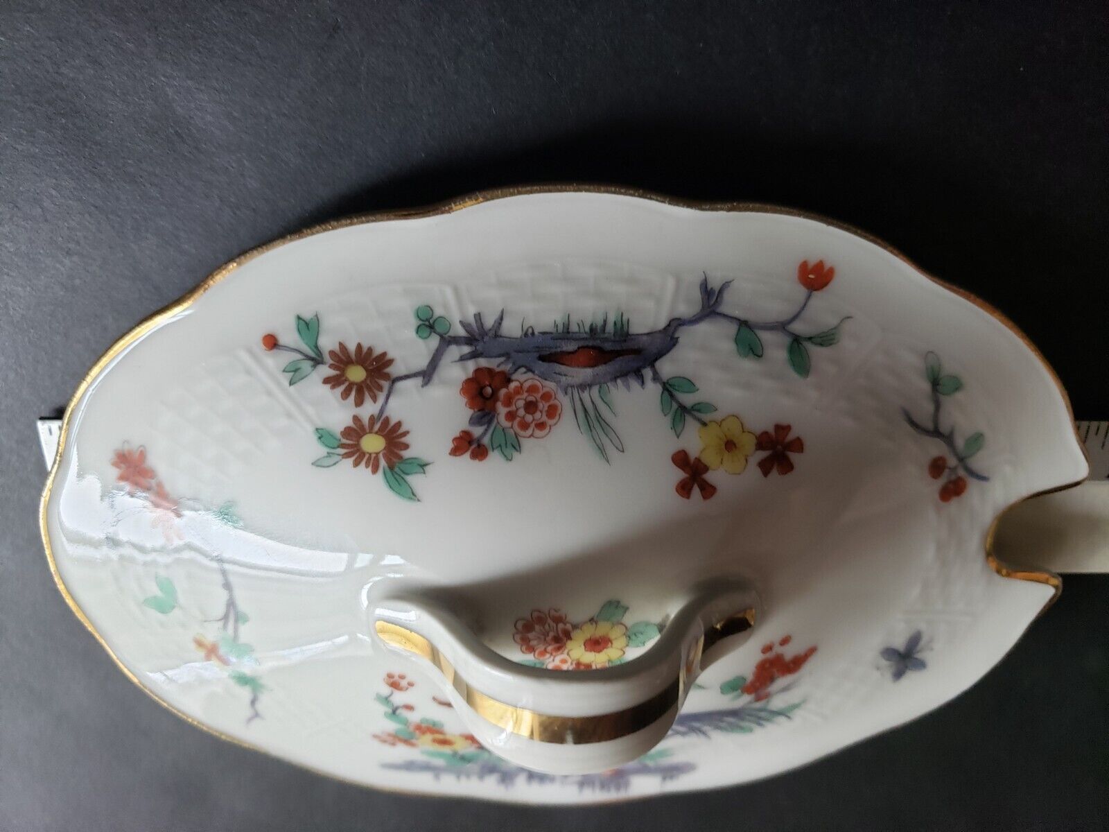 Haviland Limoges France Gold Pheasant Lid ONLY for the Gravy Bowl (lot 594)