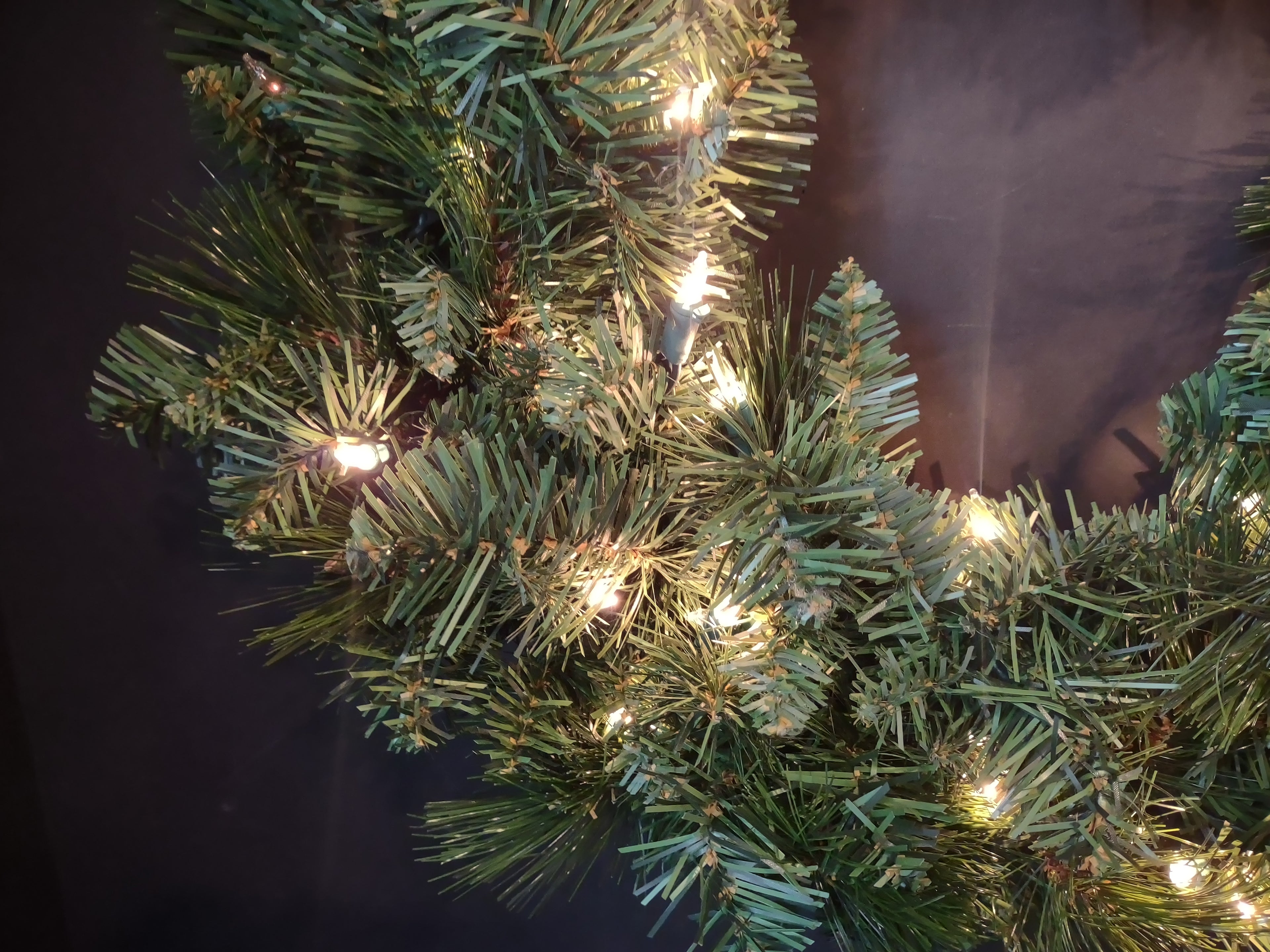 Christmas Tree Green Artificial 20" Light Up 50 Clear Lights (lot 2728c)