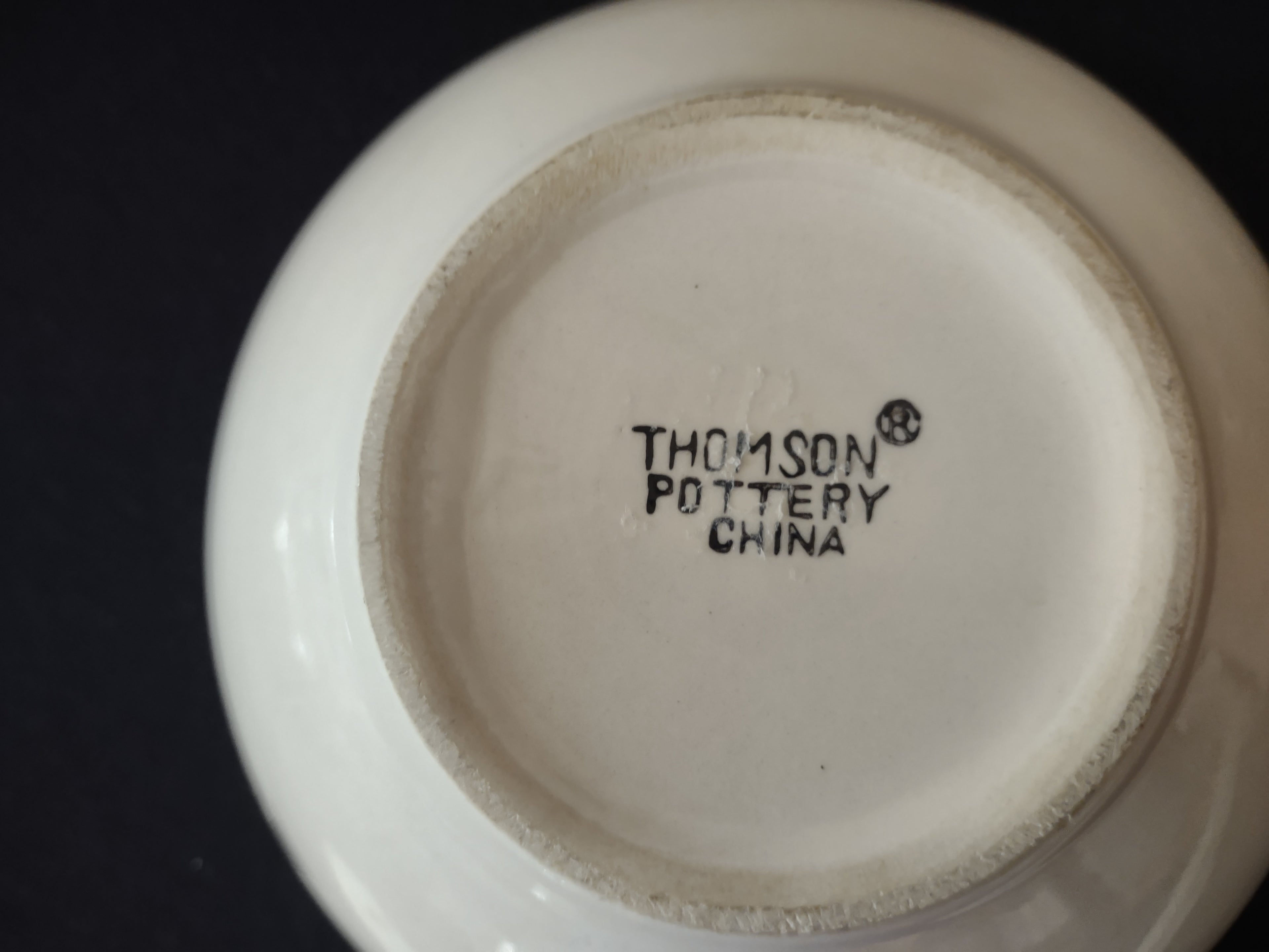 Vintage Thomson Pottery Birdhouse Soup Cereal Bowls X 6 (Lot 2925)