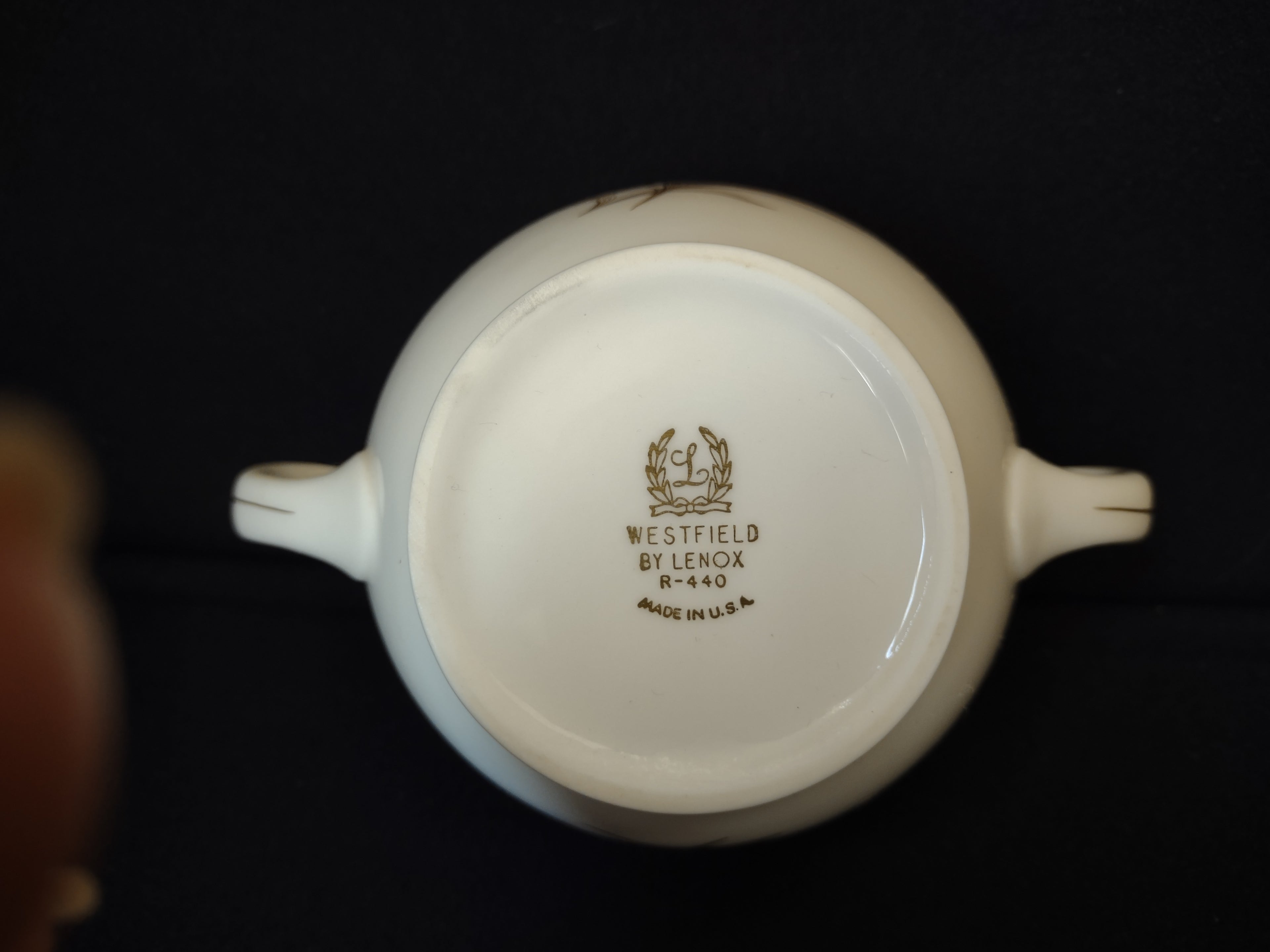 Vintage Lenox Westfield R-440 Sugar Dish NO LID (lot 1892)