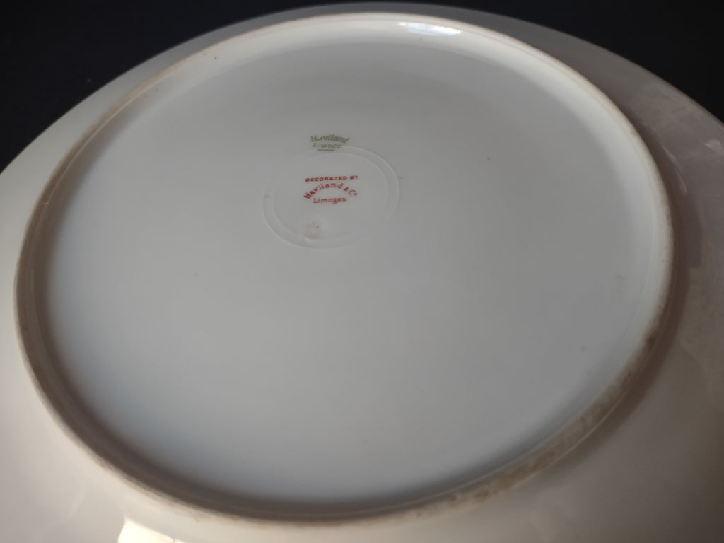 Haviland France Limoges Dinner Plate Blue Trim (lot 1005)