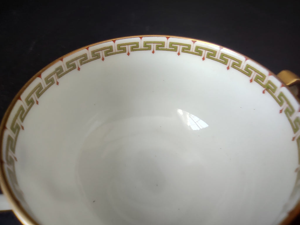 Haviland Limoges Bouillon Cup ONLY Albany Red (lot 1062)