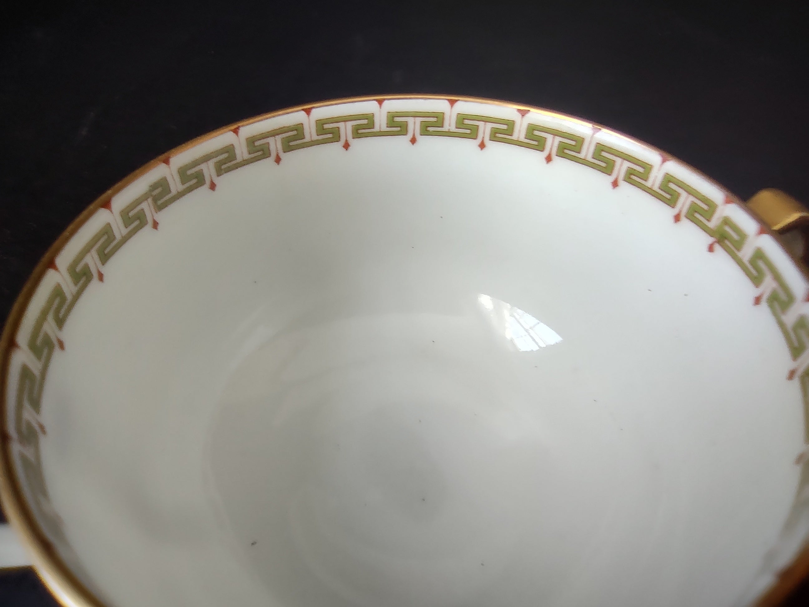 Haviland Limoges Bouillon Cup ONLY Albany Red (lot 1062)