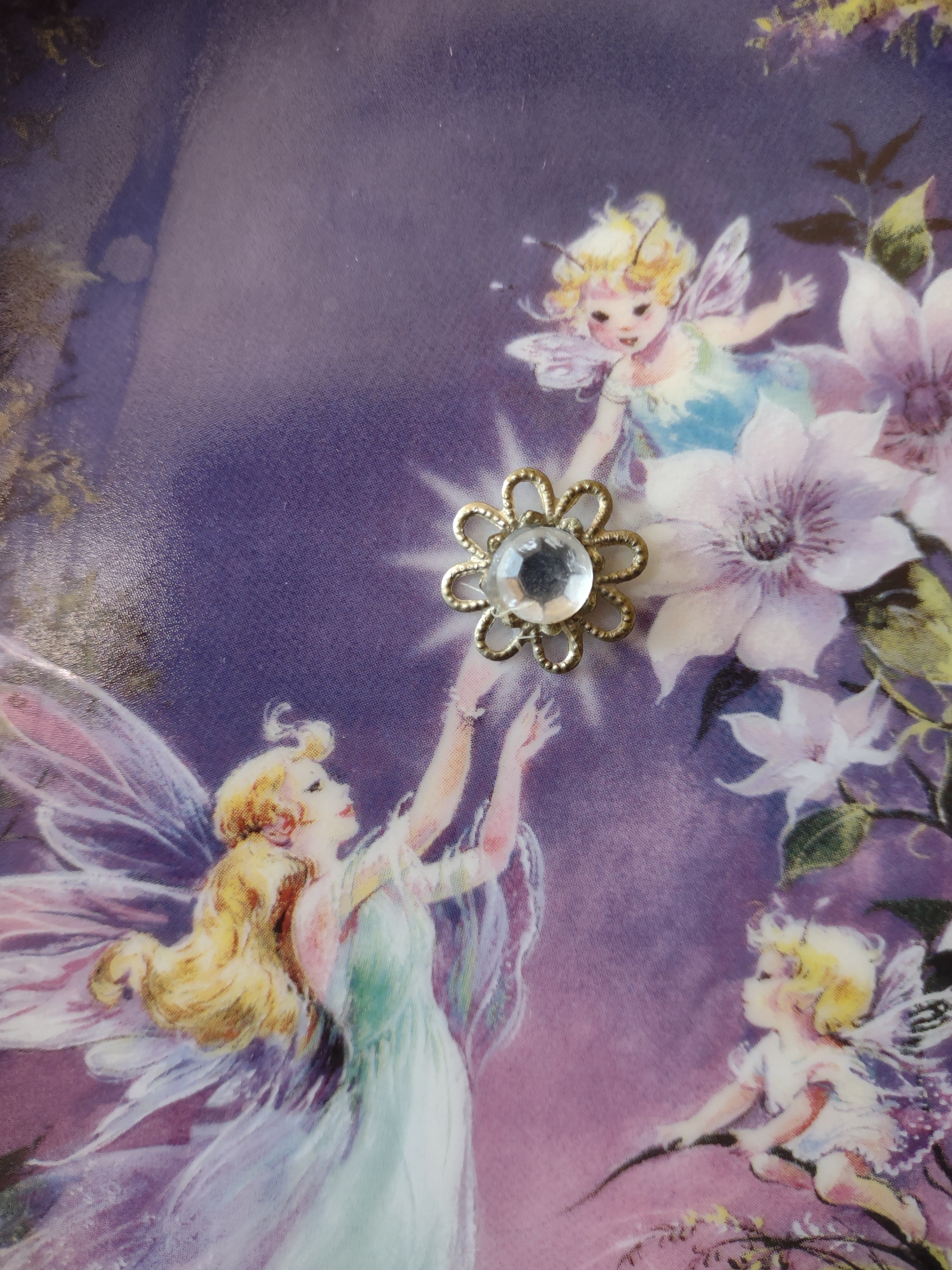 Fairy Wings And Magic Things Bradford Plate Flowers Fairy Jewel (Lot 4379)