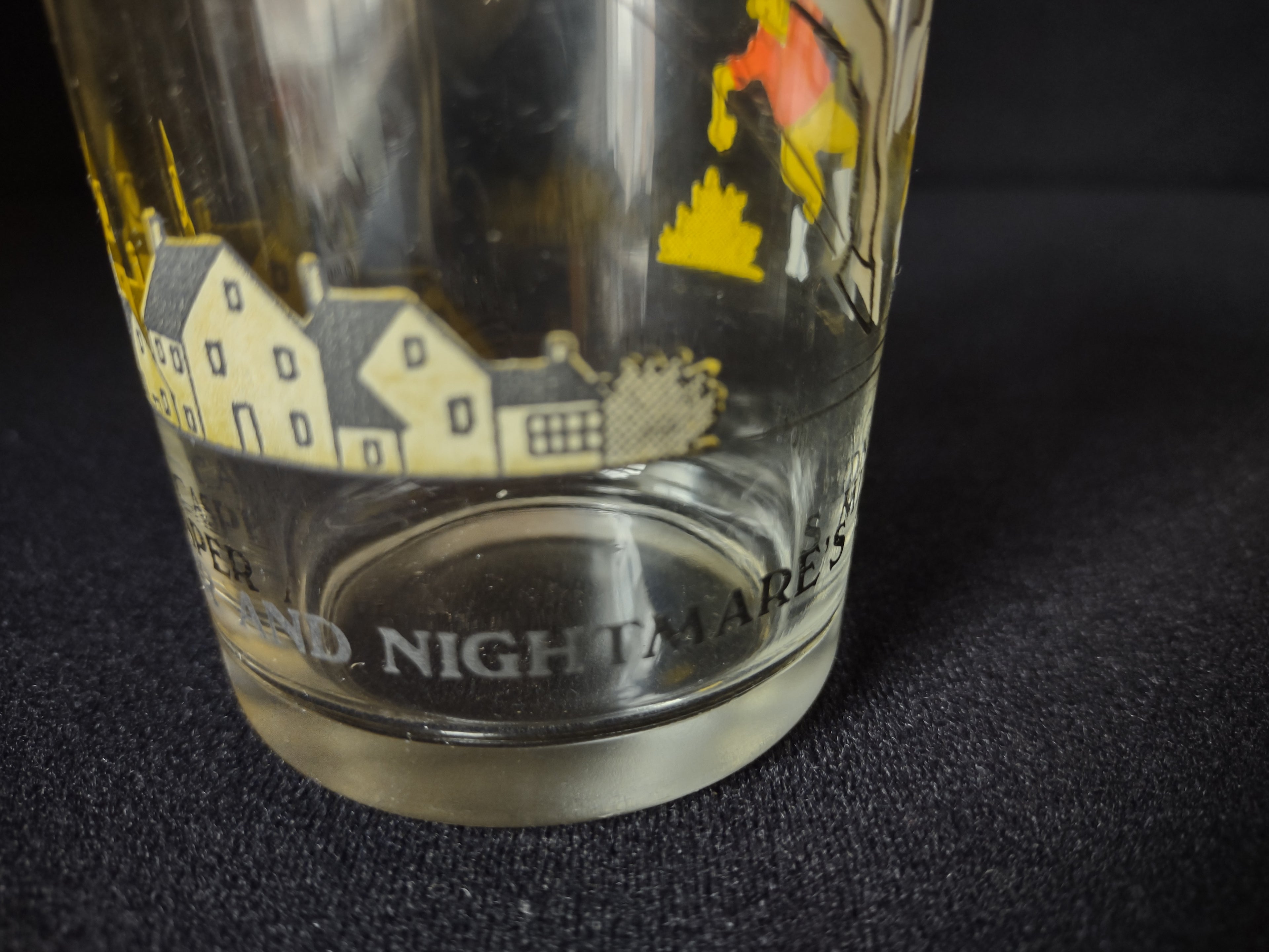 Drinking Glass Casper and Nightmare's Midnight Ride Arbys (lot 1540)