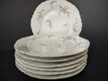 Haviland Limoges 7 x Luncheon Salad Plate Scalloped Edge Flowers (lot 829)