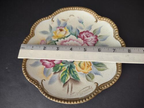 Japan Nagasaki Moriage Plate Rose (lot 754)