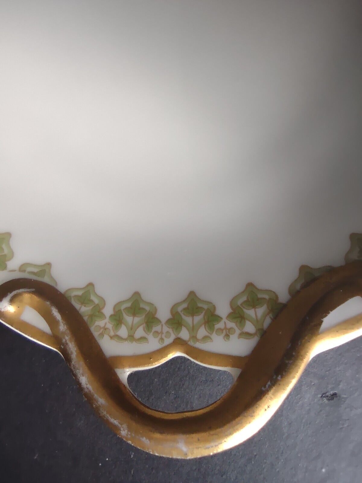 GDA Field Haviland Limoges France Serving Platter Plate Clover Shamrock (lot 526