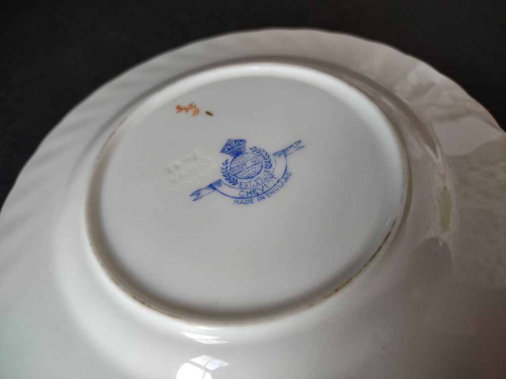 Vintage Minton England Bone China Cheviot Blue Bread Butter Plate x 6 (lot 5441)