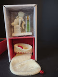 Snowbabies "It's All I Want For Christmas" Knitted Stocking Porcelain (lot 1452)