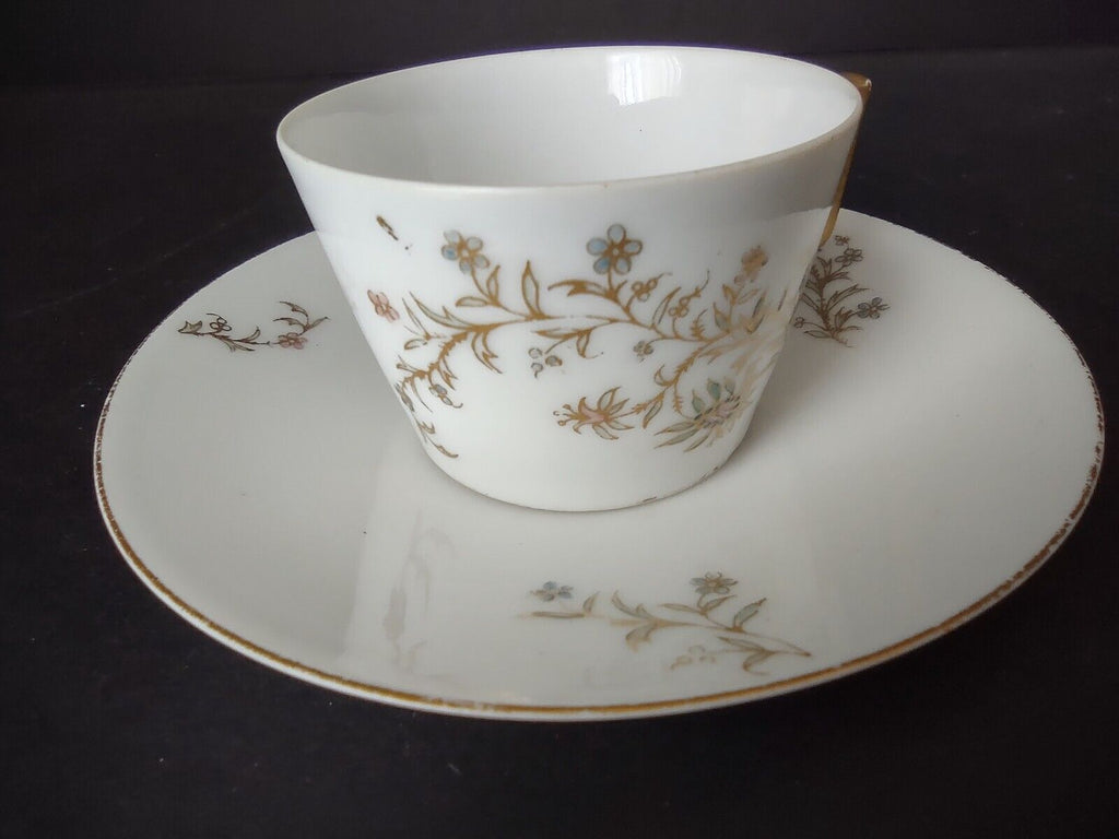 Vintage Demitasse Cup AK Limoges France Flower (lot 523)
