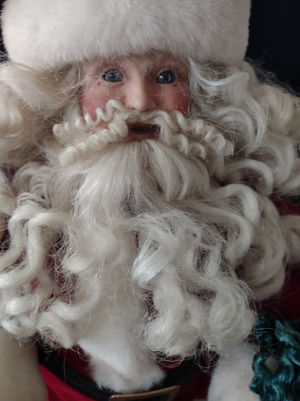 Christmas Danbury Mint Standing Porcelain Santa Claus Toy Sack (Lot 3755)
