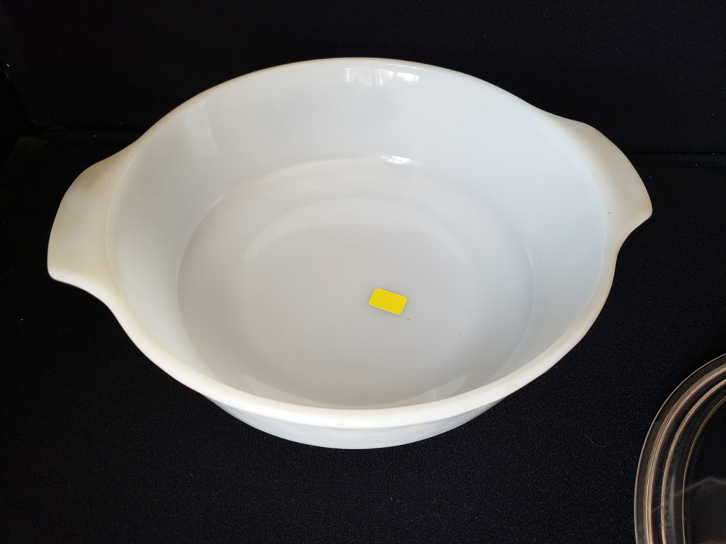 Anchor Hocking Fire King 2 Qt #438 Casserole Dish with Lid Cornflower (lot 2164)