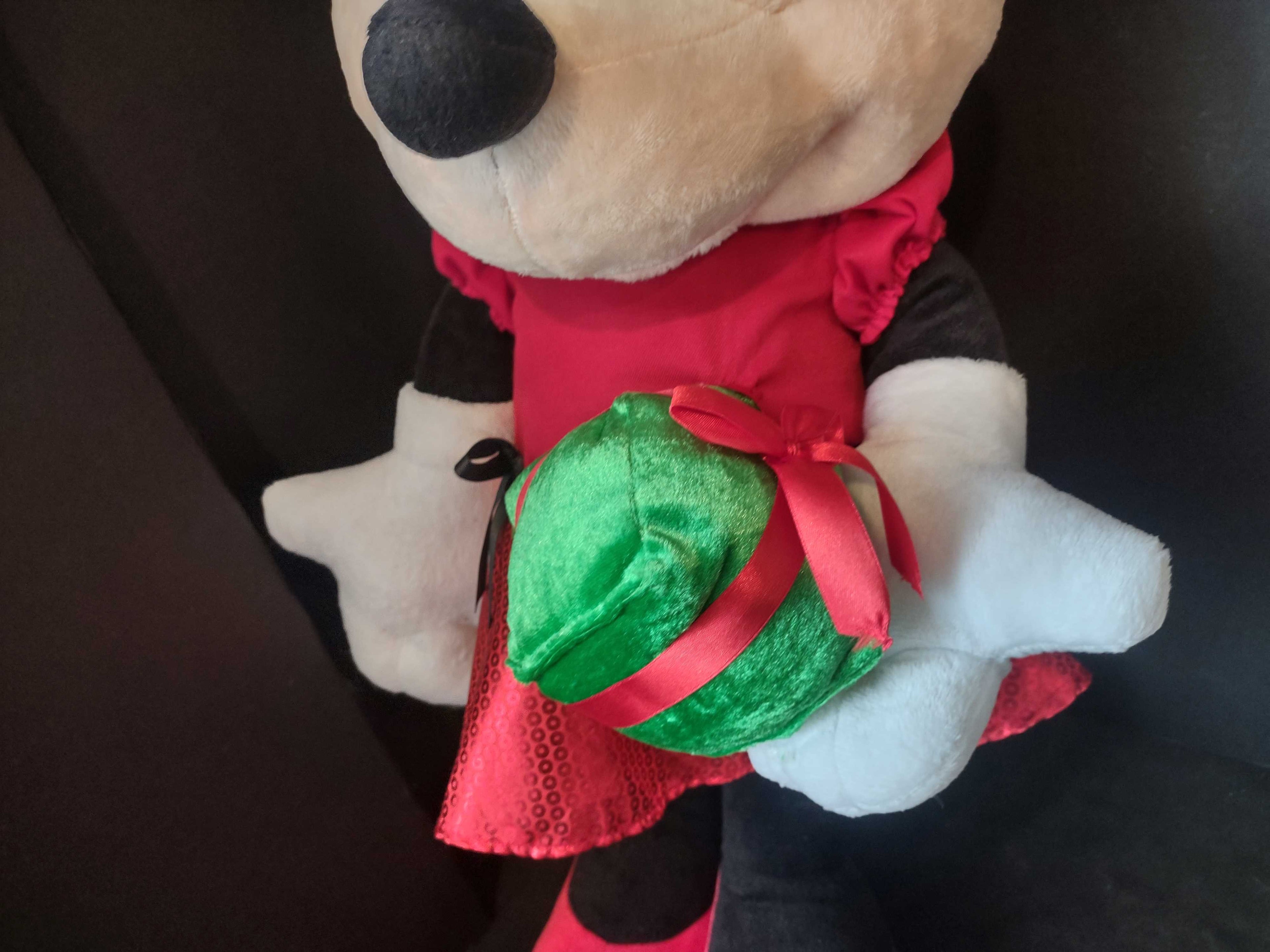 Minnie Mouse Christmas Disney Plush Standing Porch Greeters Gemmy 22" (lot 2604j)