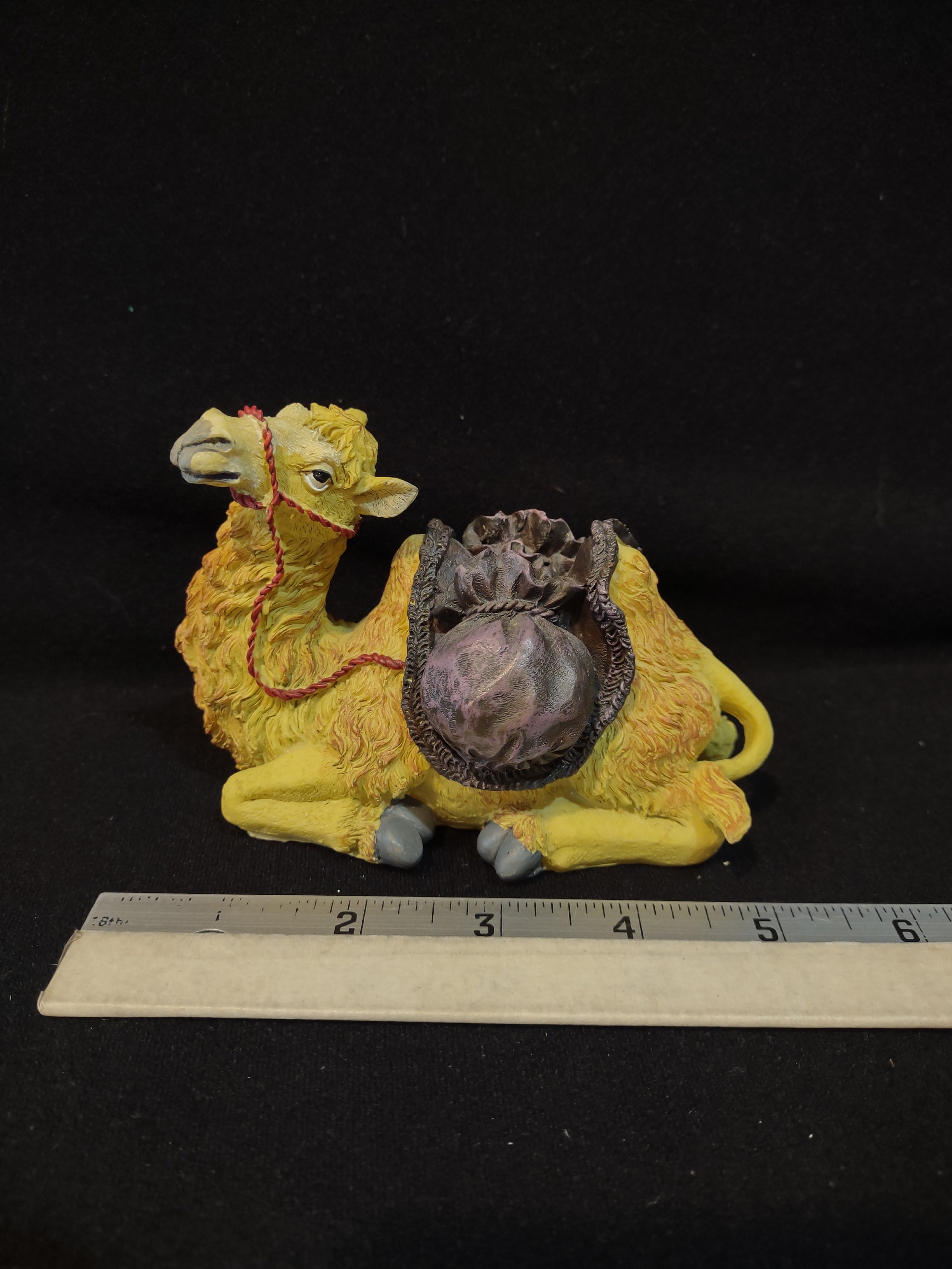 Christmas Nativity Poly Resin 3" Camel Saddle Sacks (Lot 4255)