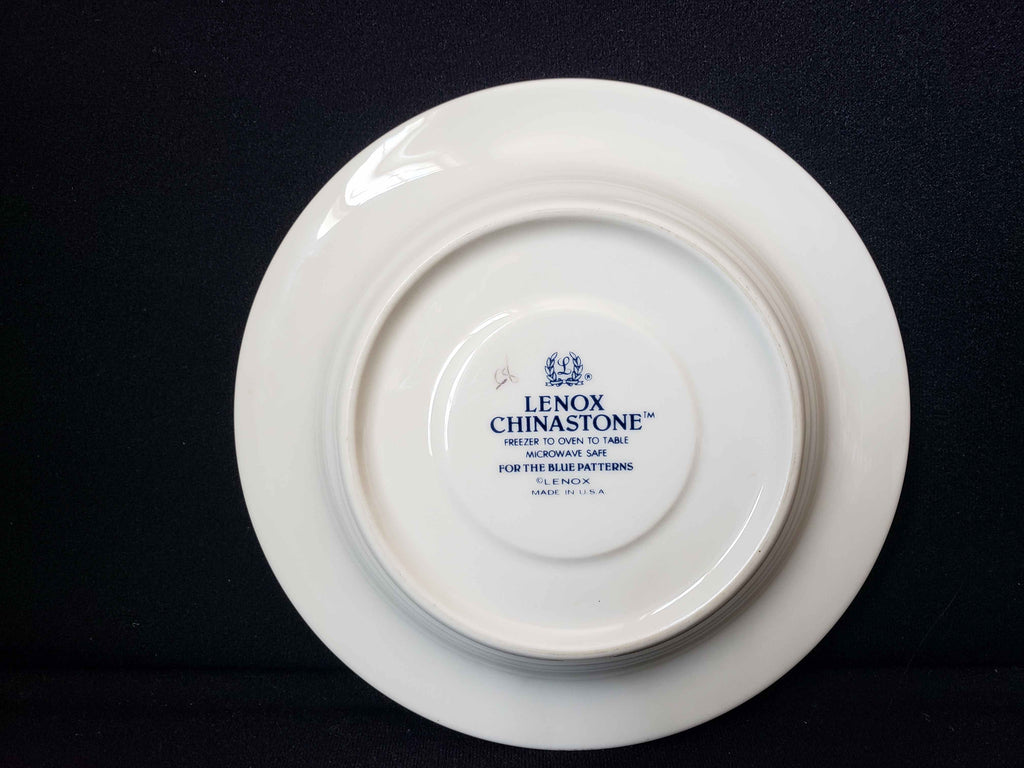 Vintage Lenox Chinastone Blue Pattern Saucer ONLY (lot 1917)