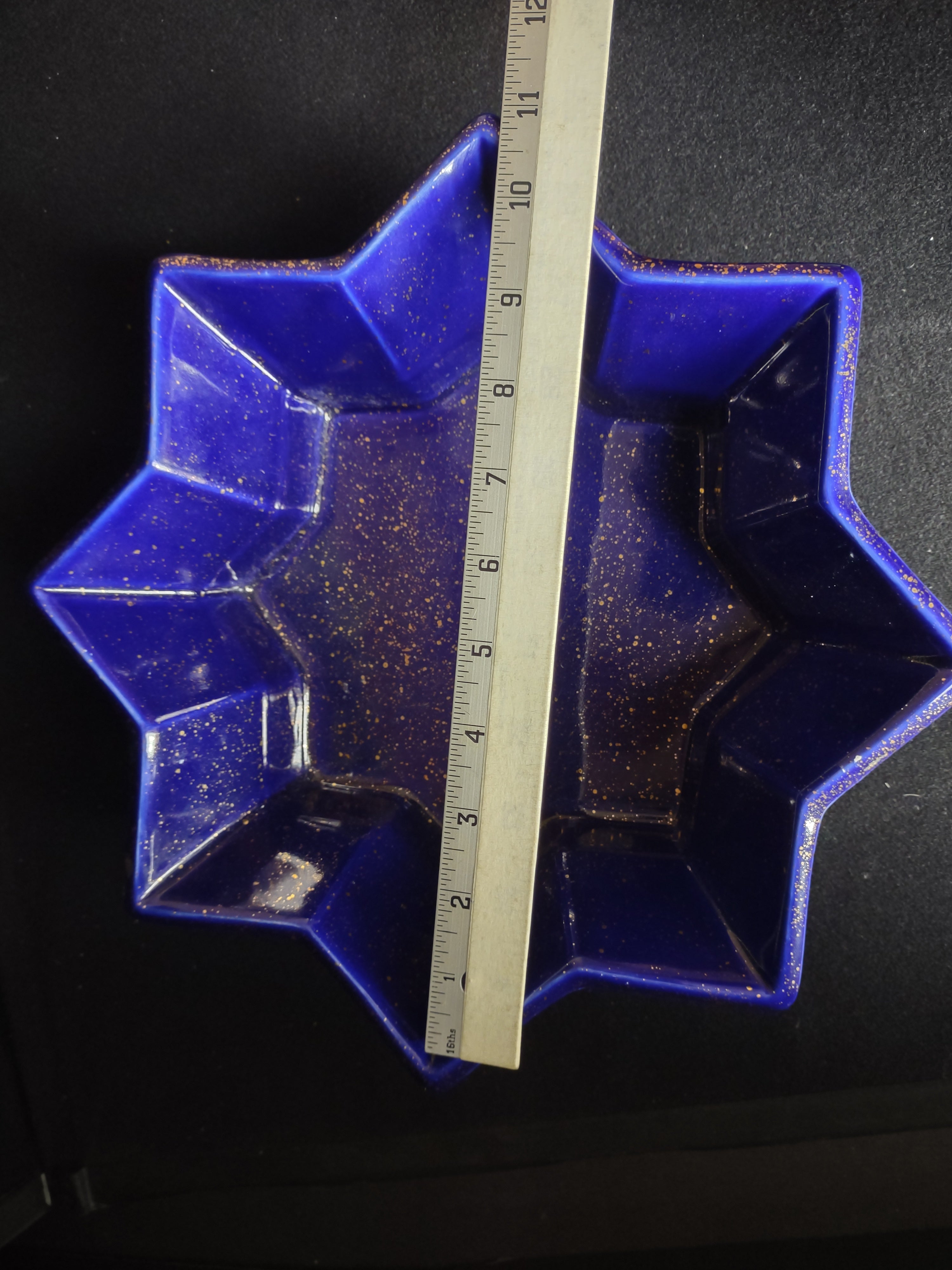 Partylite Radiant Star Candle Holder Purple with Gold (lot 2688c)