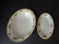 Haviland Limoges Eugenie Serving Bowl & Platter Yellow Swag Ribbon (lot 945)