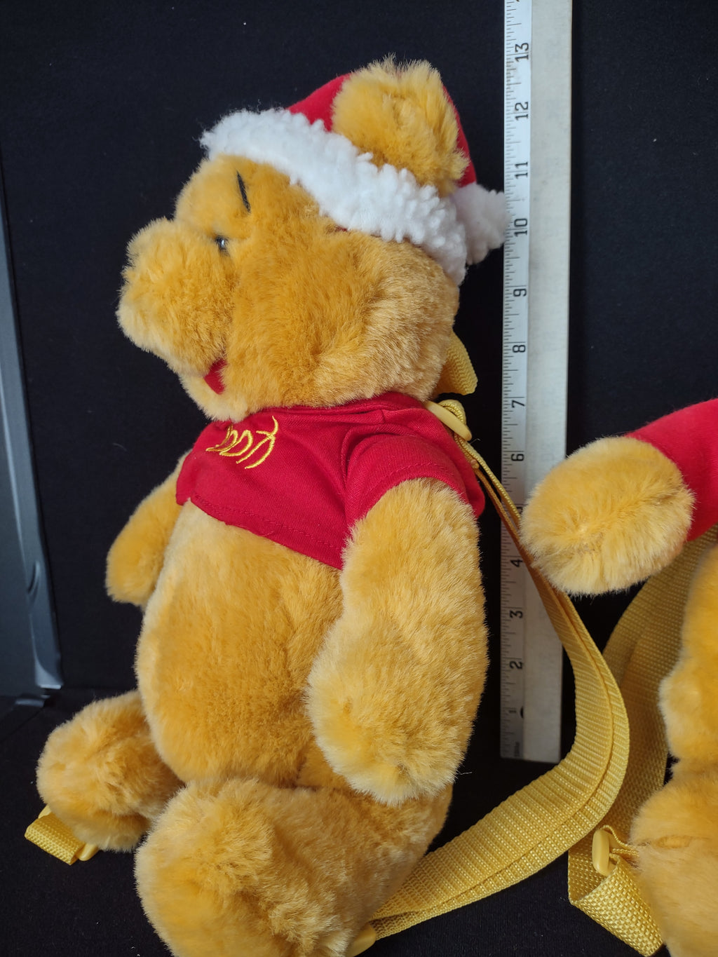 Christmas Disney Pooh Bear Toy with straps set of 2 (lot 2360)