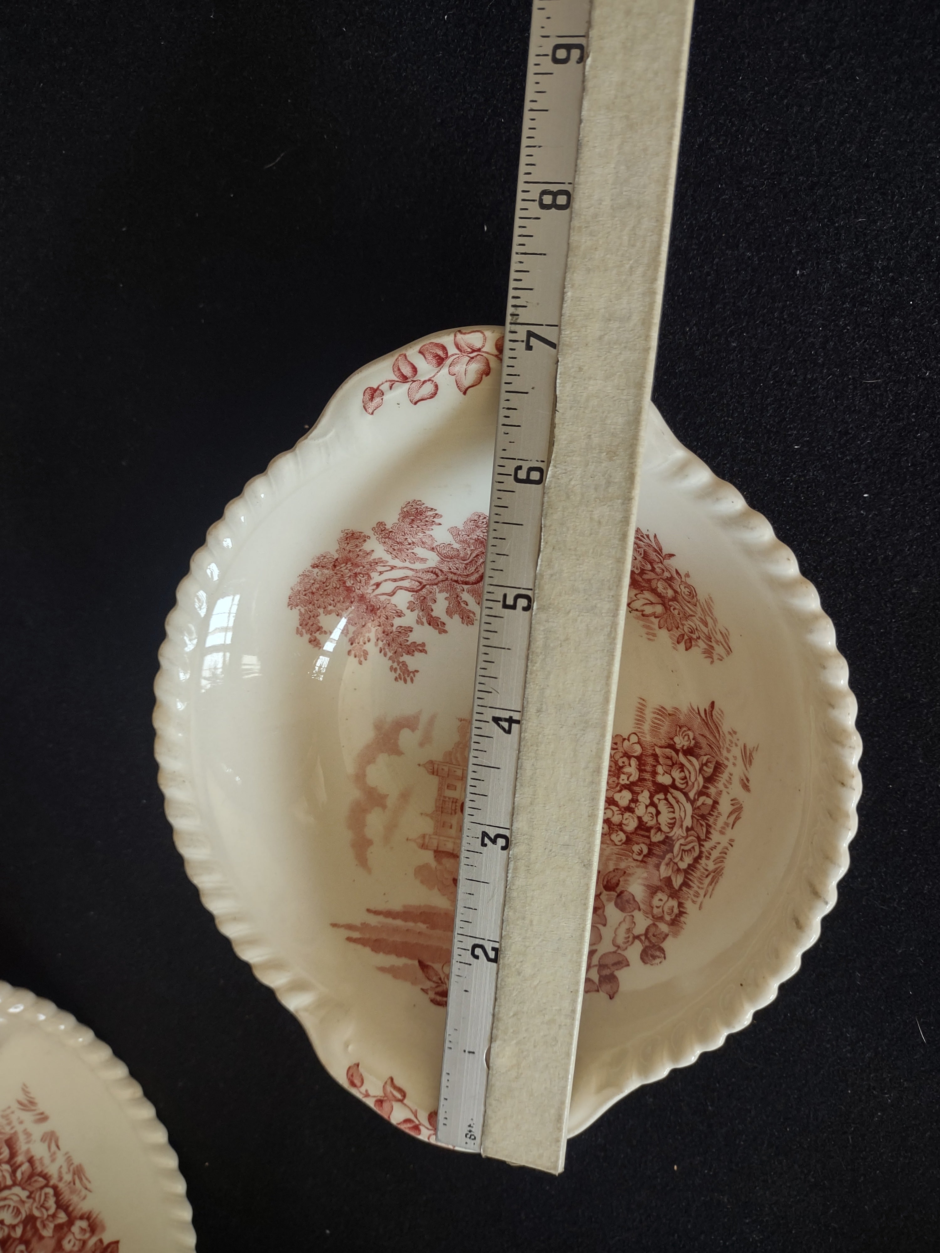 Vintage Castle On Lake Johnson Serving Cereal Bowl English Countryside (lot 5705